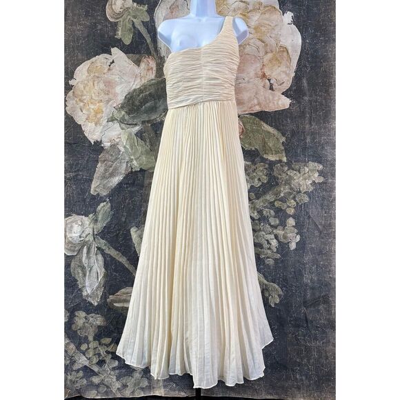 New Anthropologie Forever That Girl One-Shoulder Pleated Dress Size Small - Picture 10 of 16